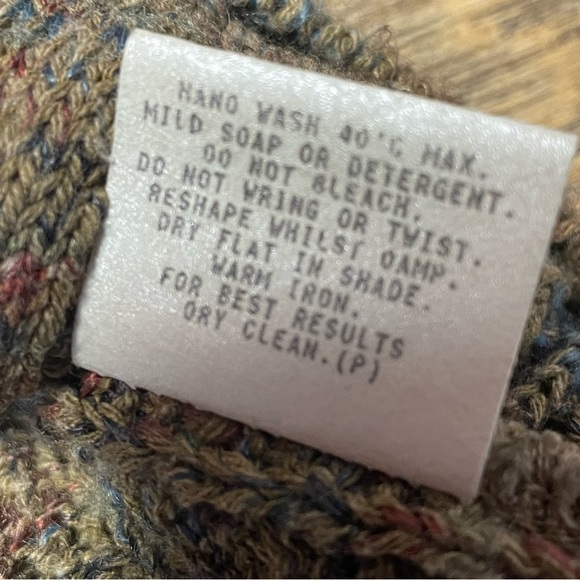 Vintage 90s Naturals Coogi Australia 3D Knit Cardigan Sweater Large Earth Toned - Picture 7 of 11